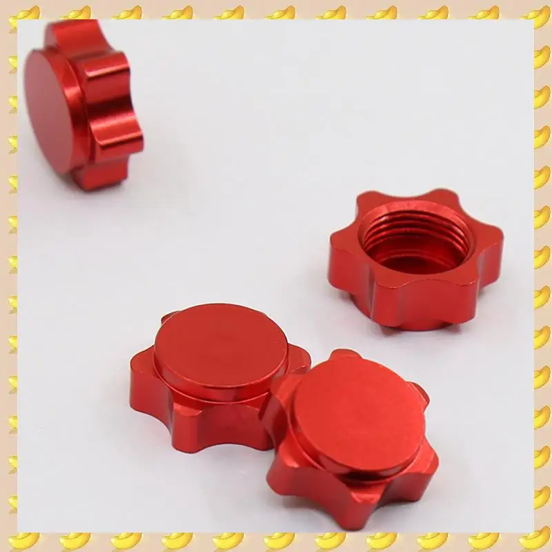 

A45U 40Pcs Aluminum Wheel Hub Cover Anti-Dust Cover 17Mm Hex Nut For 1/8 RC Car,Red
