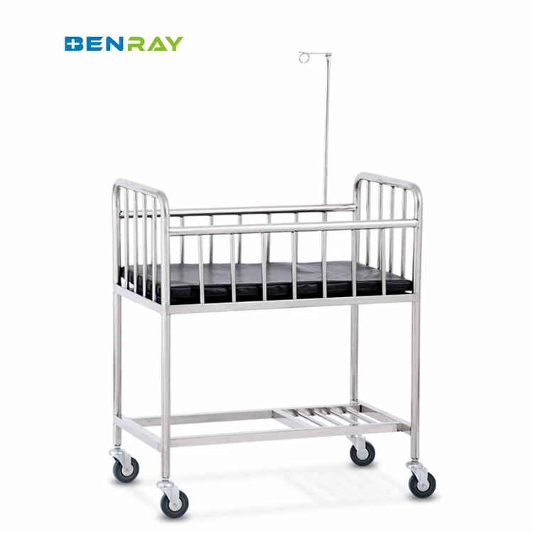 Baby Medical Medical Hospital Transport Trolley Infant Cot Wiht Bassinet Newborn Baby Crib Bed Cart - view 3