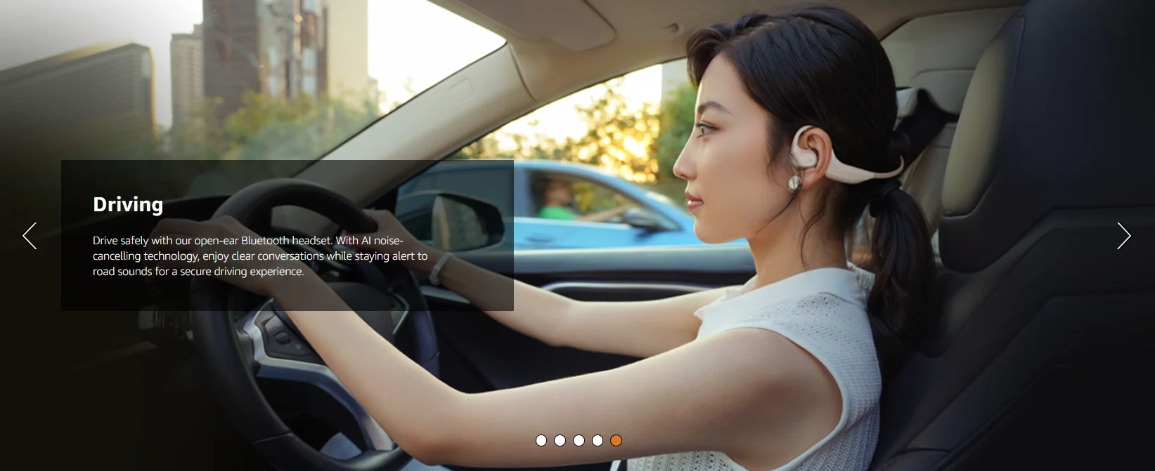 Nuroum Open-Ear Kabellose Kopfhörer Bluetooth 5.3 Headset mit Geräuschunterdrückungsmikrofon für Arbeit, Büro, Callcenter, Komfortable Ohrbügel-Kopfhörer Freisprecheinrichtung für PC, Laptop, Mobiltelefon, Teams, Zoom-Meetings, Fernarbeit – Detail 13
