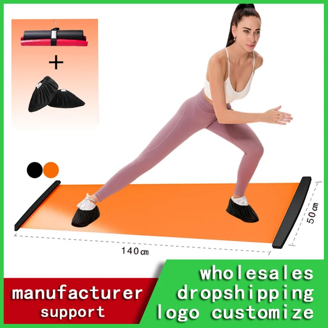 140 180 200cm Sports Fitness Glide Plate for Ice Hockey Roller Skating Leg Exercise Yoga Sliding Mat Core Training Board AliExpress