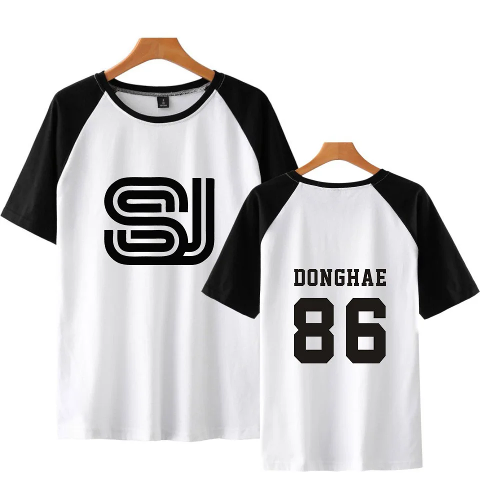 Super Junior T Shirt Raglan Men Tops Women T-shirt Exclusive Kpop 2023 New Casual Spring Summer Cool Clothing Tees Sweatshirt