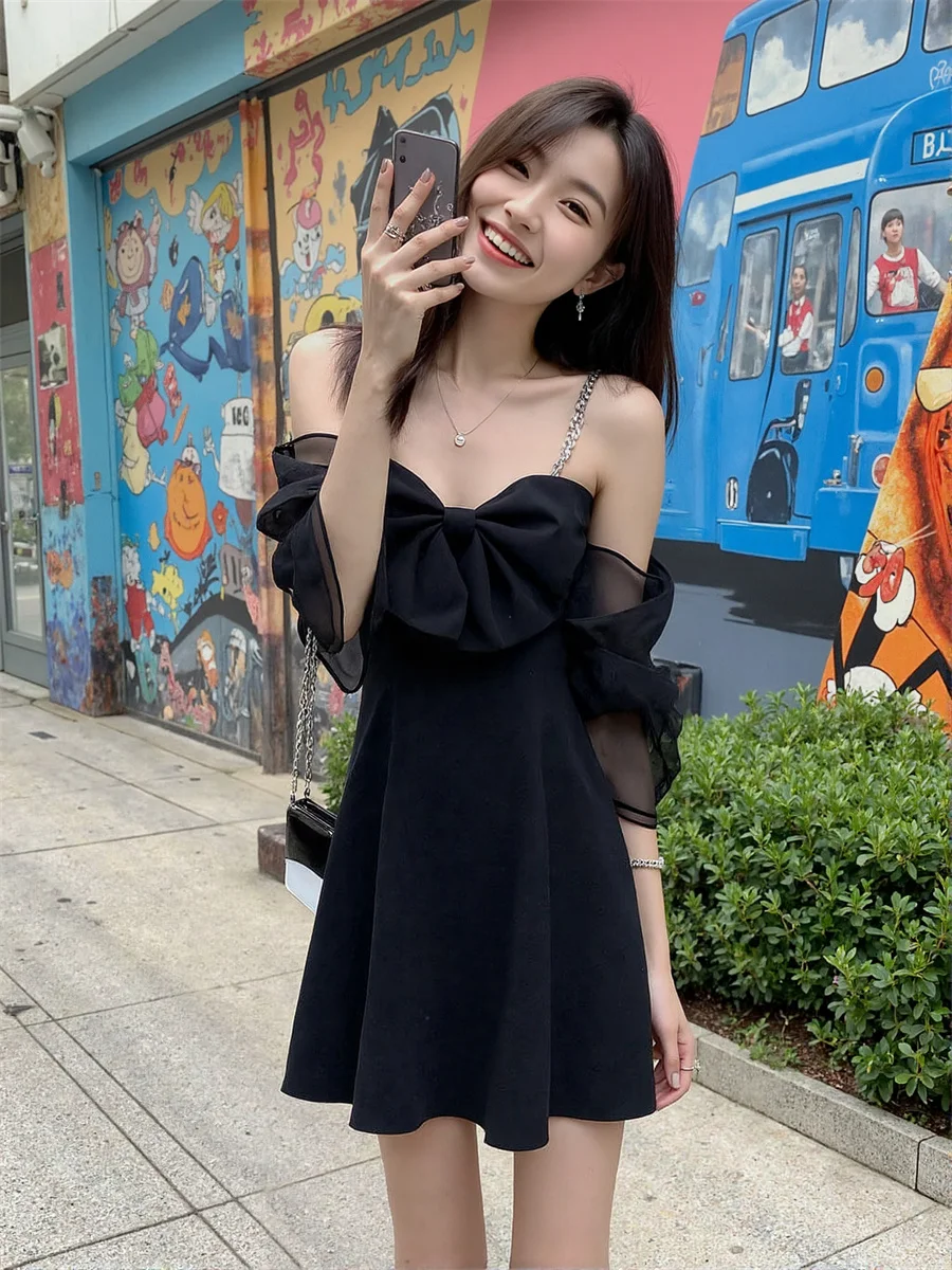 Damesjurk Verjaardag Vrouw Spaghettibandjes Slank Zomer Geplooid Ruches Ruches Shirring Smockwerk Gelaagd Gestapelde Laag