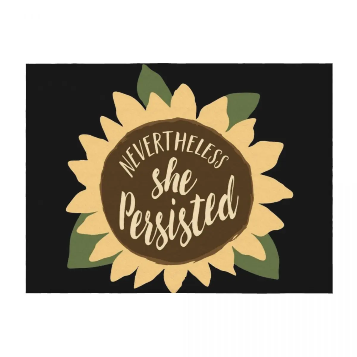 

Nevertheless She Persisted Throw Blanket valentine gift ideas Furry Decoratives Beautifuls Blankets