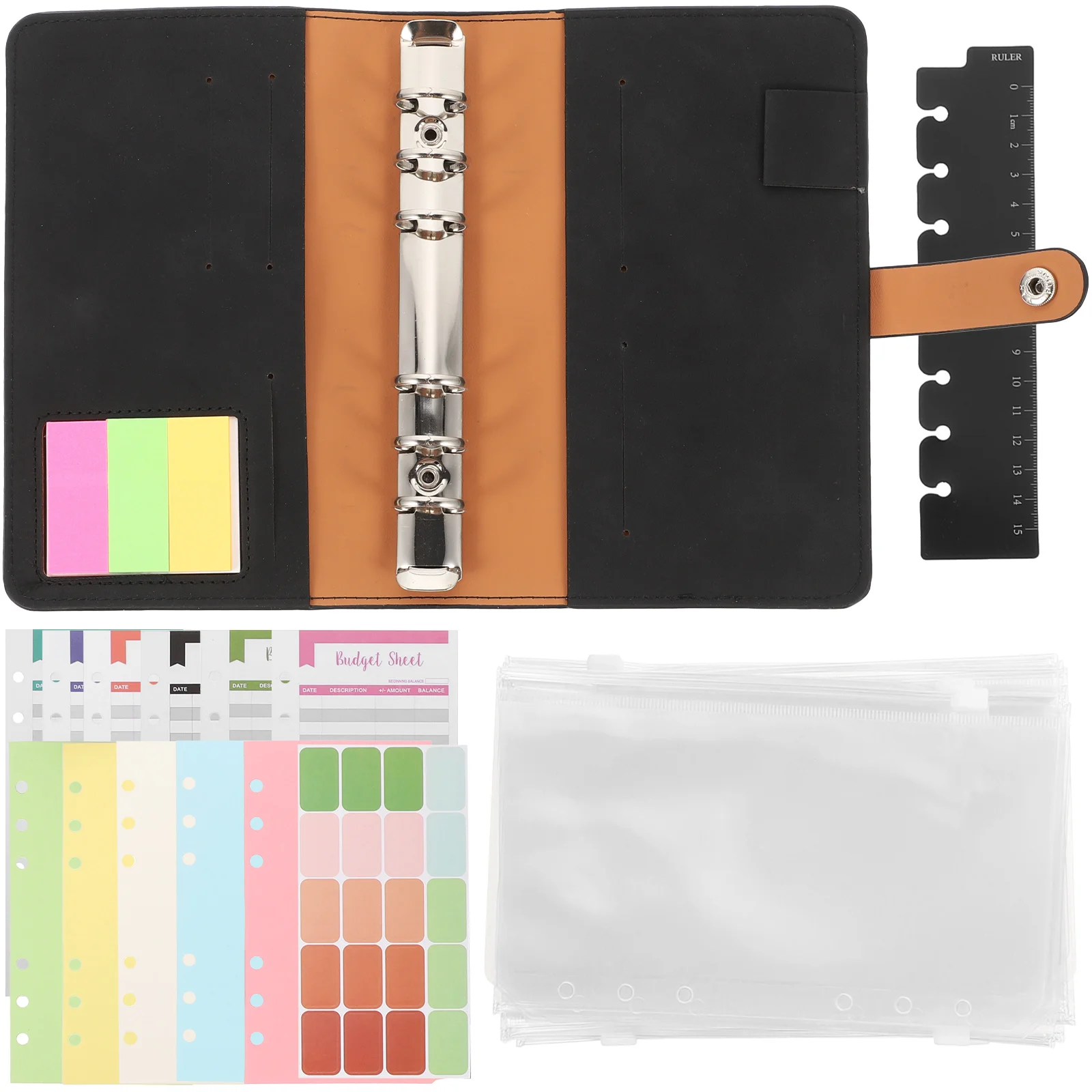

Bulk Binder Ledger Decorative Notebook Stainless Steel Expense Practical Budget Planner