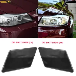 Headlight Washer Nozzle Cover Front Bumper Cap RH LH Unpainted 61677211209 61677211210 For BMW E90 E91 325i 320i 335i 328i 352xi