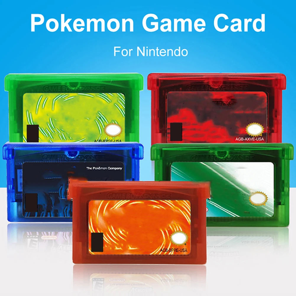 

NDSL GB GBC GBM GBA SP Video Cartridge Console Game Card Series Game Card Game Series Cartridge Card Pokemon LeafGreen Game Card