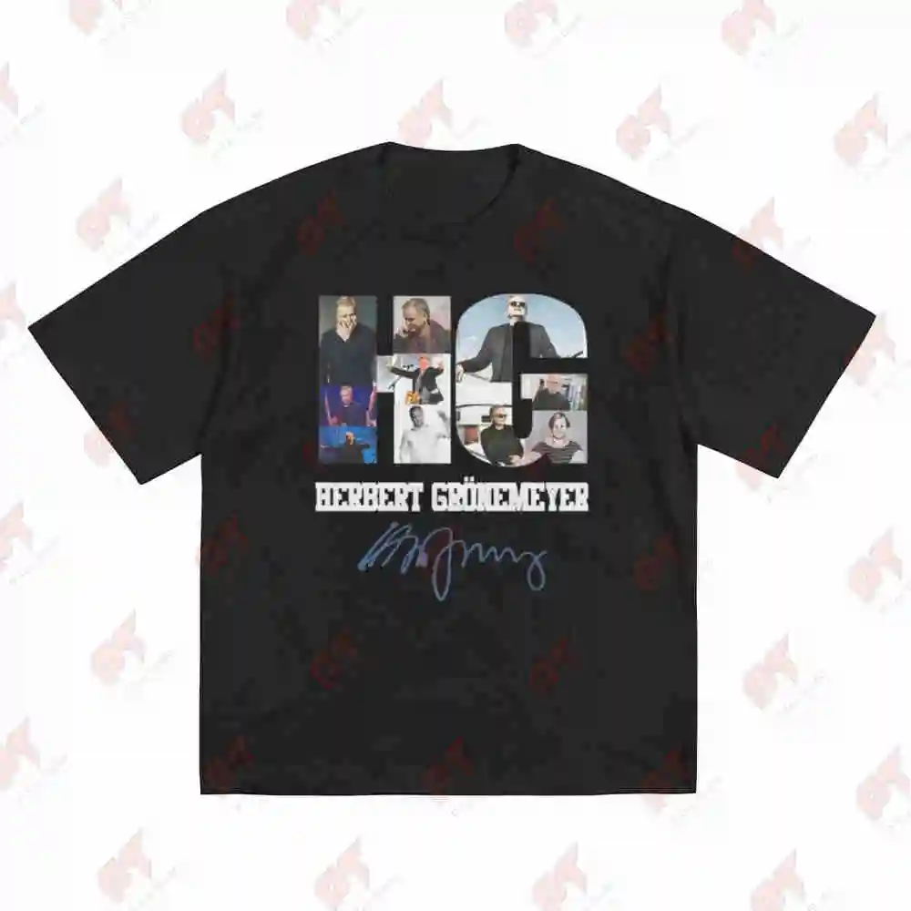 Herbert Gronemeyer Signature Photo Collage Short Sleeve Tee 100% Cotton T-Shirt