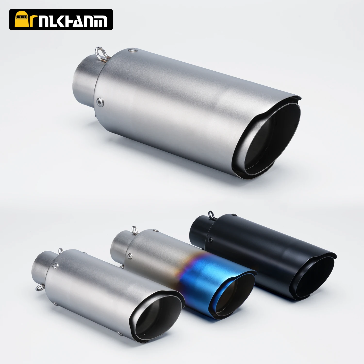 

Universal 51mm/60mm motorcycle exhaust system modified with AK escape muffler for RC390, CBR650F, Z900 R6 R1 NINJA650