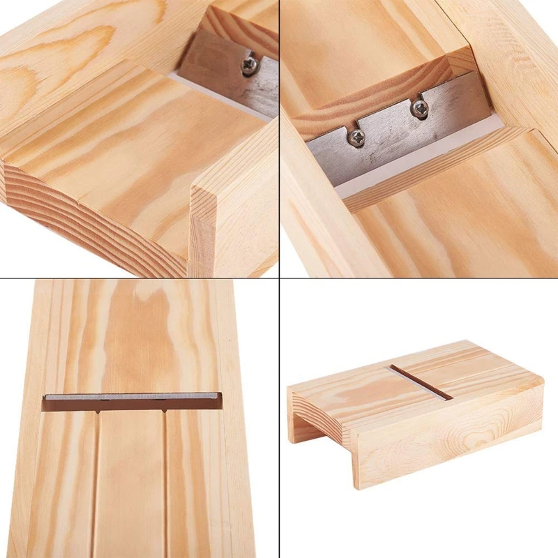 Multi-functional Soaps Cutter Drawer Box Wooden Adjustable Soap Beveler Planer for Sharp Blade Useful Soap Trimming Tool