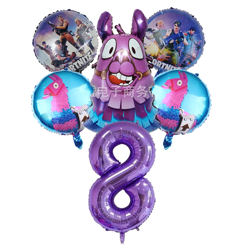 Game Fortnite Ballon Nummers Verjaardagsfeestje Decoratie Ballon Set Baby Douche Feestdecoratie Jongens Slaapkamer Decor Cadeau