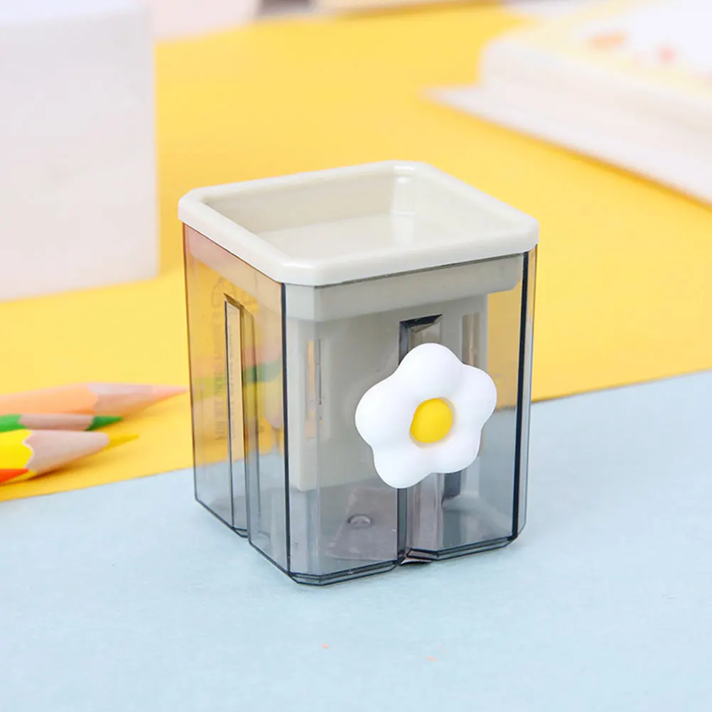 

2Pcs Cartoon Pencil Sharpener Small Manual Portable H Office Household Stationery Accessories Multi functional Plastic