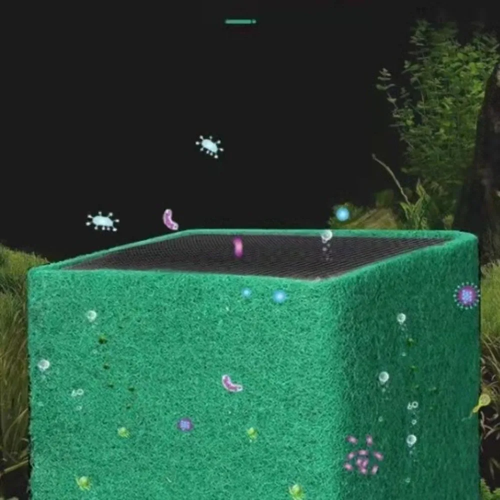 Carbon Core Bio Sponge Filter Cube Green Bio Sponge Yellow Water Remover Carbon Filter Biological Filtration Media