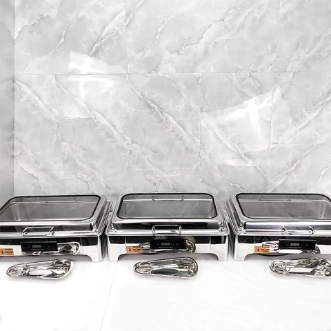 Электрические мармиты для шведского стола из нержавеющей стали для коммерческих отелей и ресторанов, жарочные кастрюли и жарочные поверхности топ 12 набор жаровен - №10