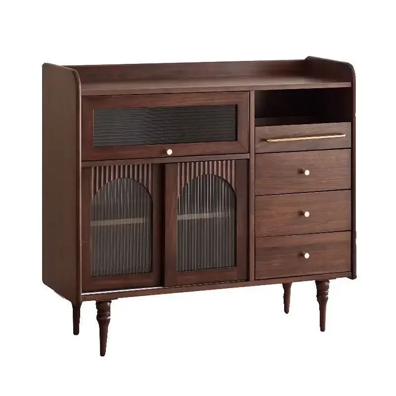 

Retro style dining side , storage cabinet, light luxury home restaurant storage cabinet, small apartment storage cabinet