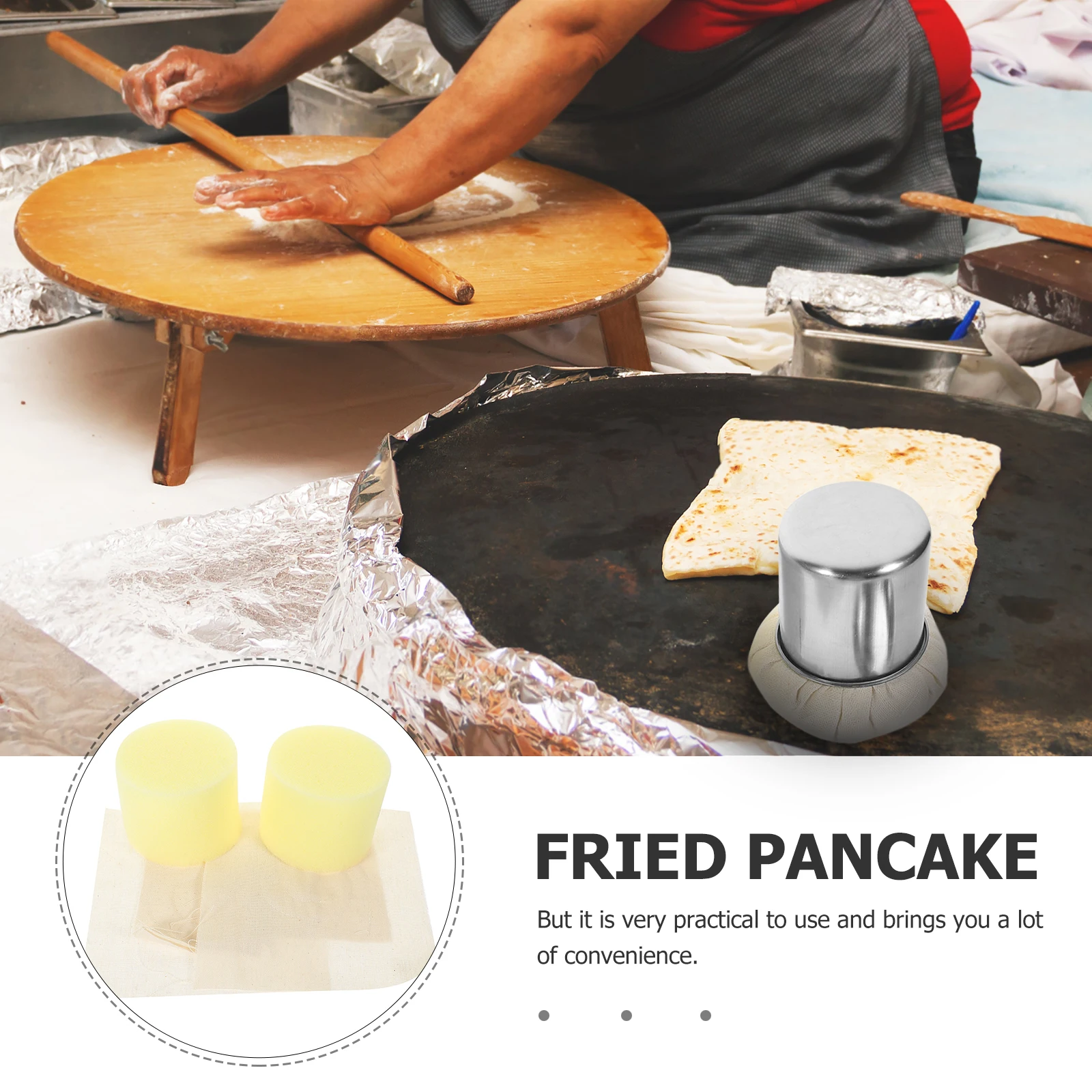 

Pancake Grease Brush Cooking Replace Fabric Household Oil Mop Tool Multifunctional Wiper Kitchen Cloth Home
