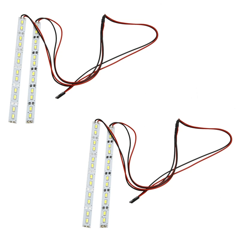 

2X 24 Leds Chassis Light Aluminum LED Strip 6V For 1/10 1/8 RC Car Crawler Buggy