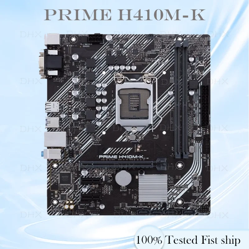 For ASUS PRIME H410M-K Motherboard Support 10th generation 1200-pin matx small board 100% Tested Fully Work be shipp quickly DH