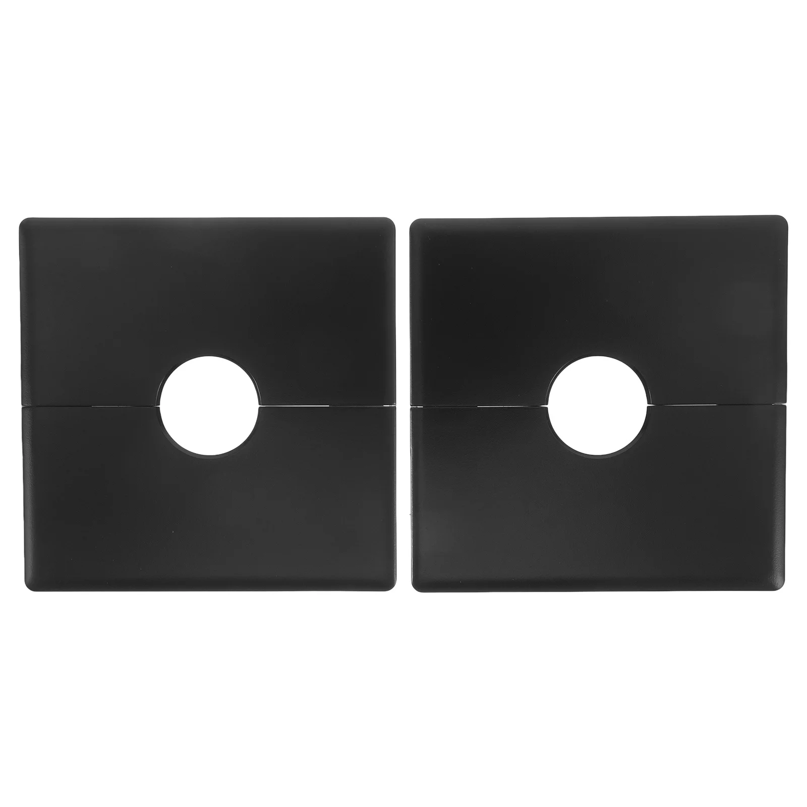 

2pcs Square Escutcheon Plate Abs Split Flange Wall-Mounted Water Pipe Cover Decorative Pipe Cover For Shower Faucet Home Office
