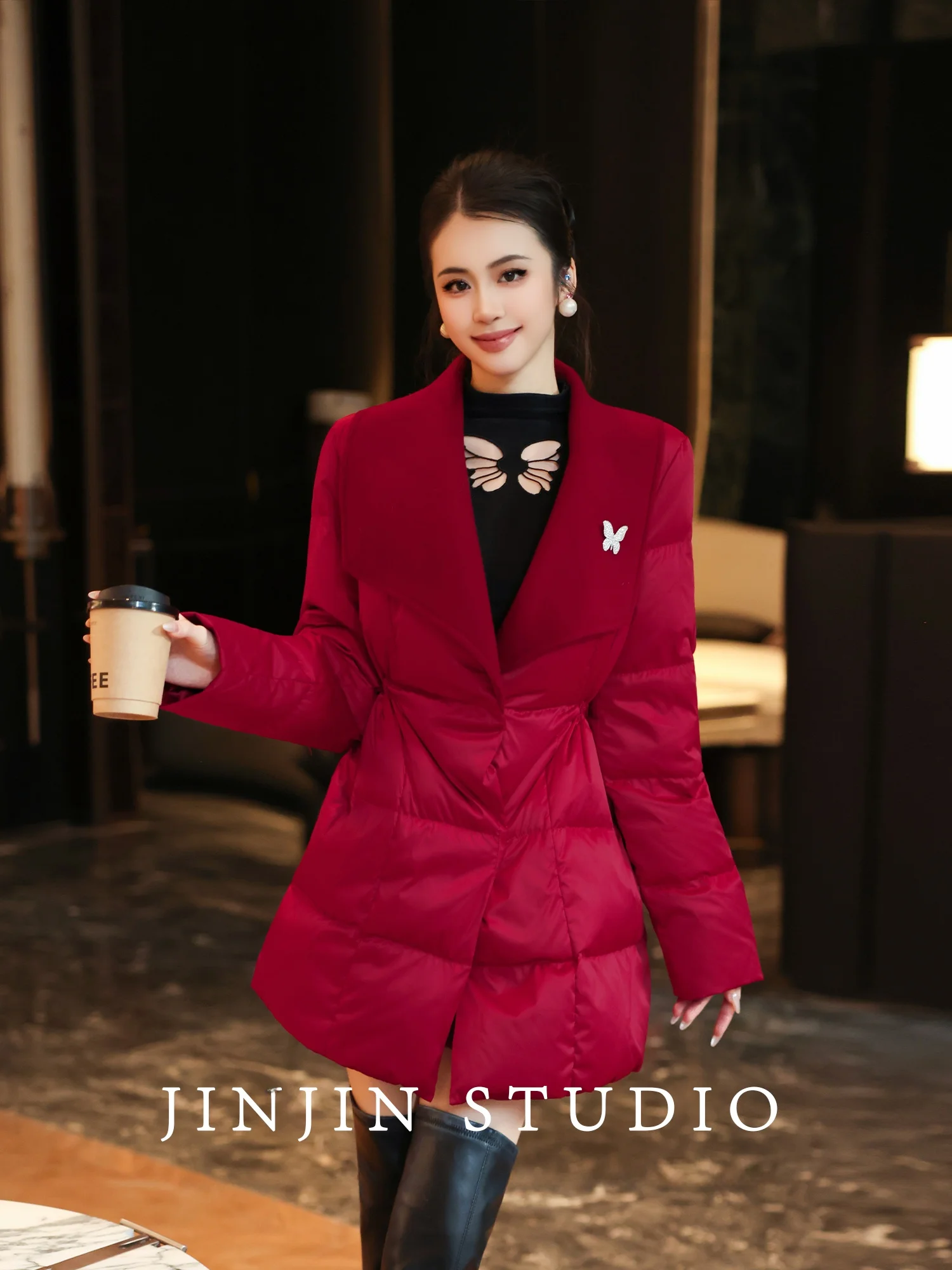 

Оригинальная модная зимняя куртка MD с пэчворком, ветрозащитная, универсальная, теплая, с длинными рукавами, средней длины.