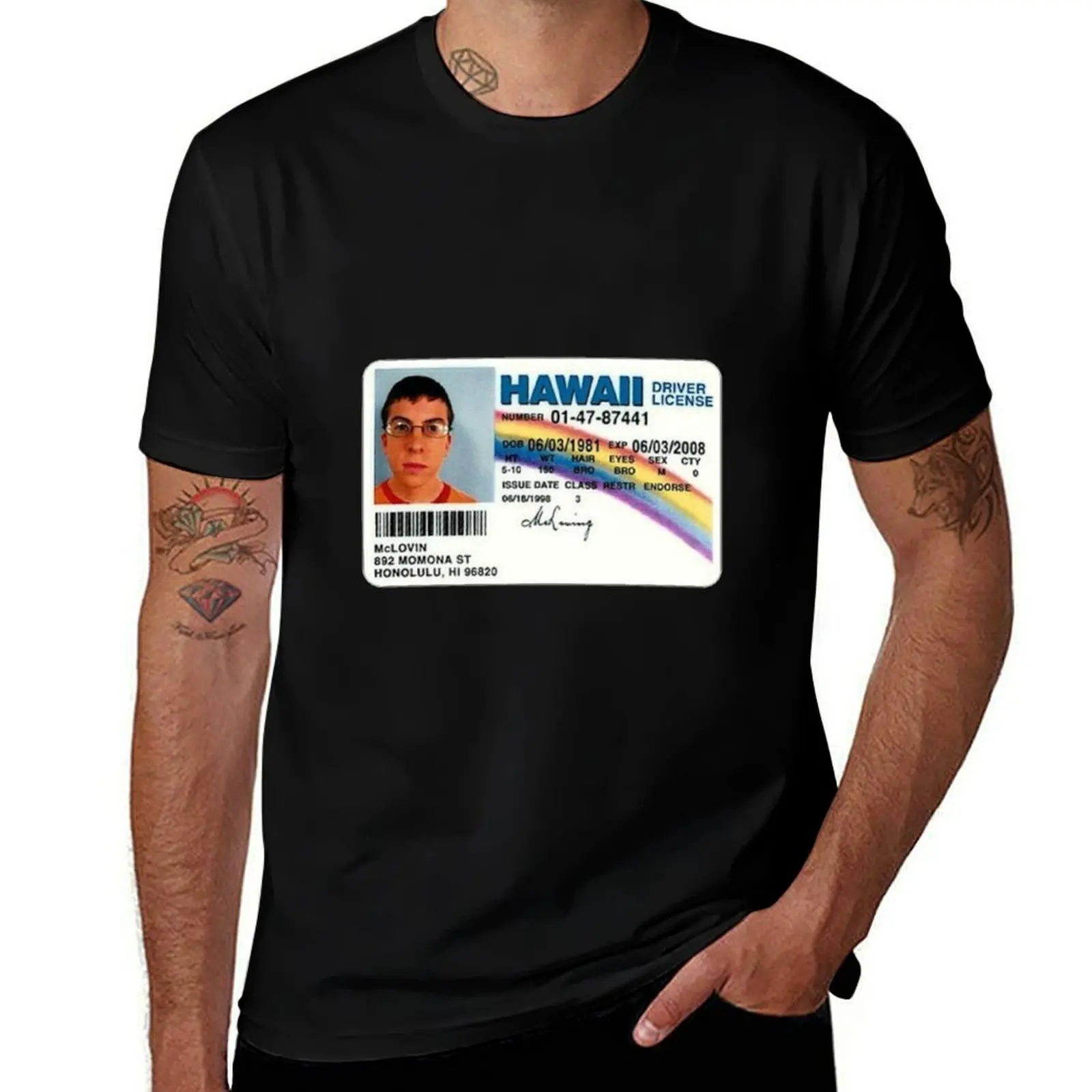 McLOVIN T-Shirt Novelty Print Casual Tee Shirt T-Shirt