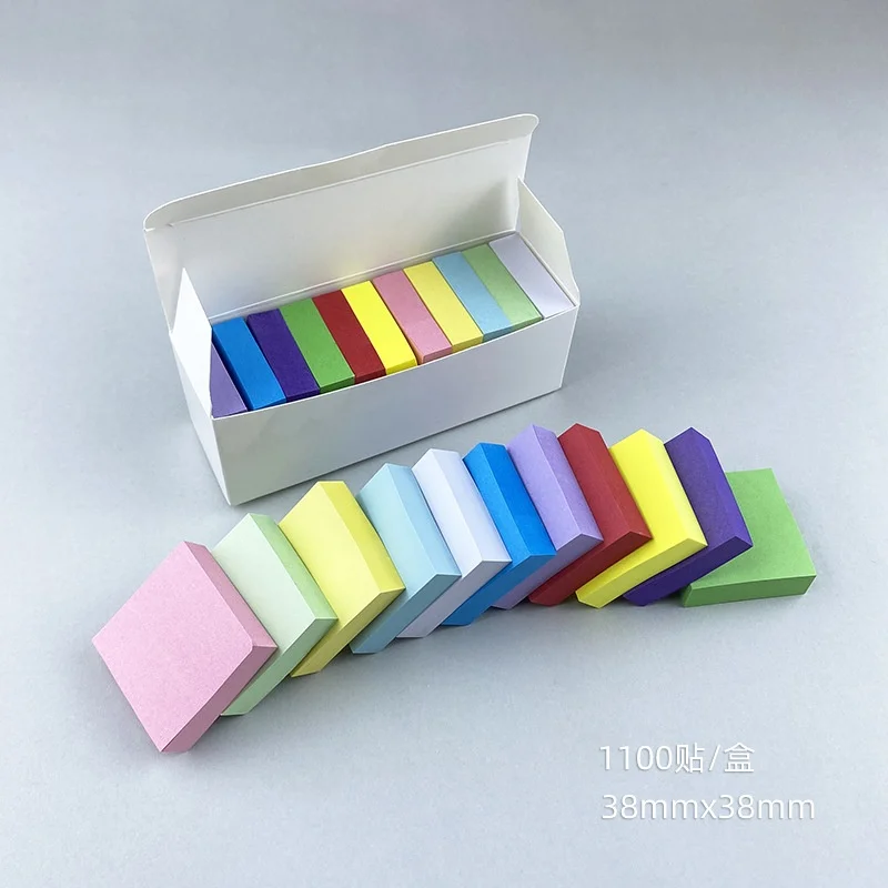  11pcs/Set Fluorescent Color Sticky Notes Posted It Note Pads Planner Stickers Notepad Memo Pad for School Office Supplies