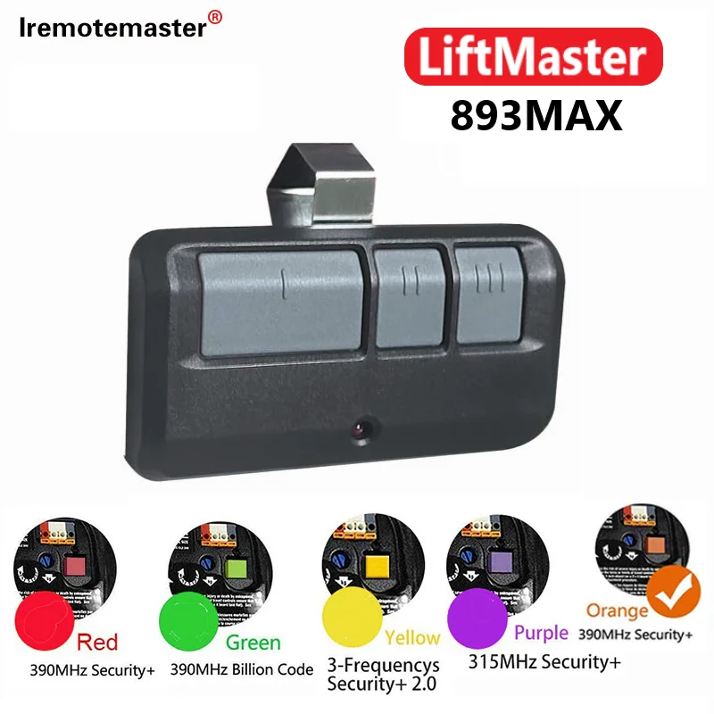 

Newest 893MAX Garage Door Opener Remote Replacement for LiftMaster Craftsman 891LM G953EV-P2 for 371lm 937lm 81lm