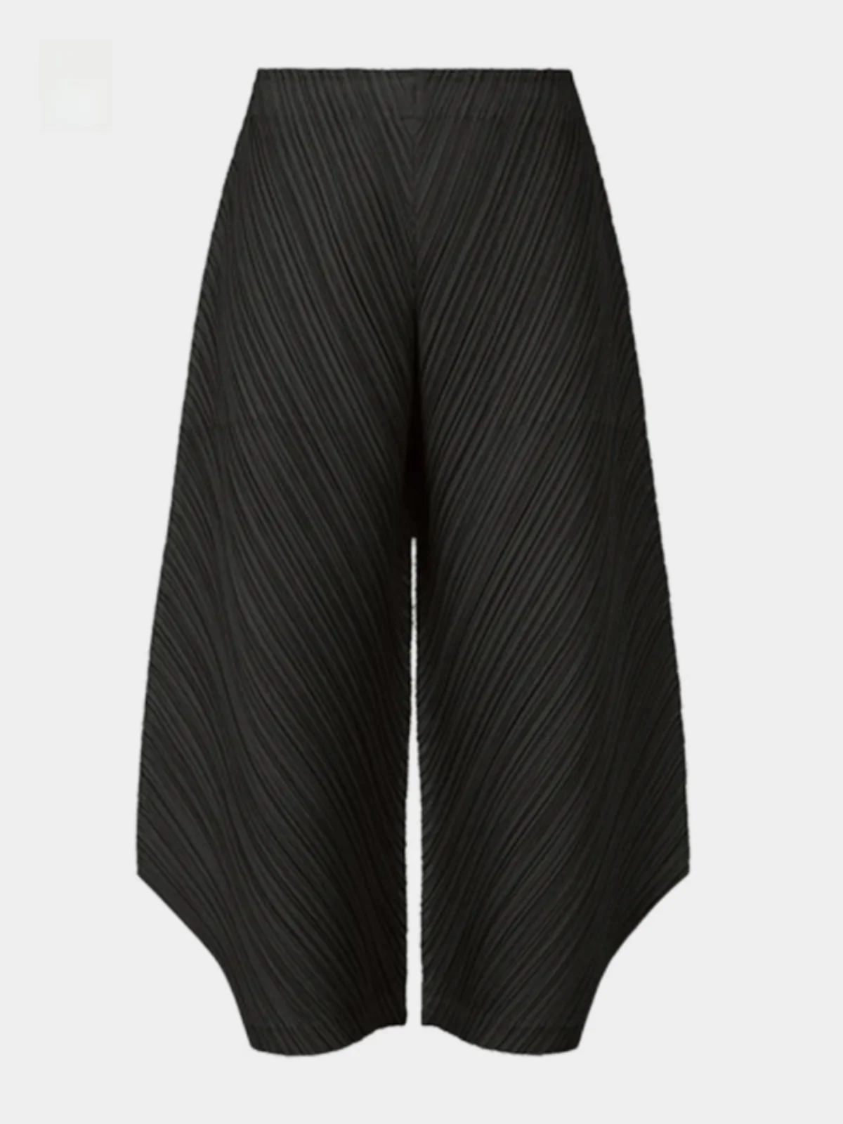 Pantalon Harlan taille haute en Fiber de Polyester pour femmes, décontracté, ample, résistant aux rides, Sli Boyfriend Sle, pantalon à neuf points