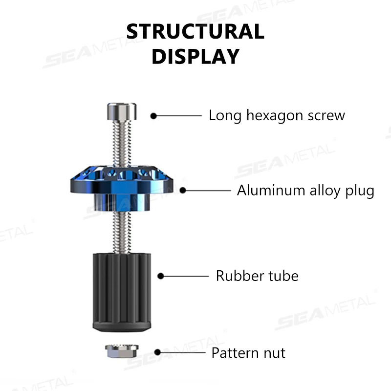 SEAMETAL 2 قطعة دراجة نارية مقود ينتهي التوصيل القبضات العالمي المقود التوصيل قبعات المنزلق دراجة نارية لهوندا ياماها KTM