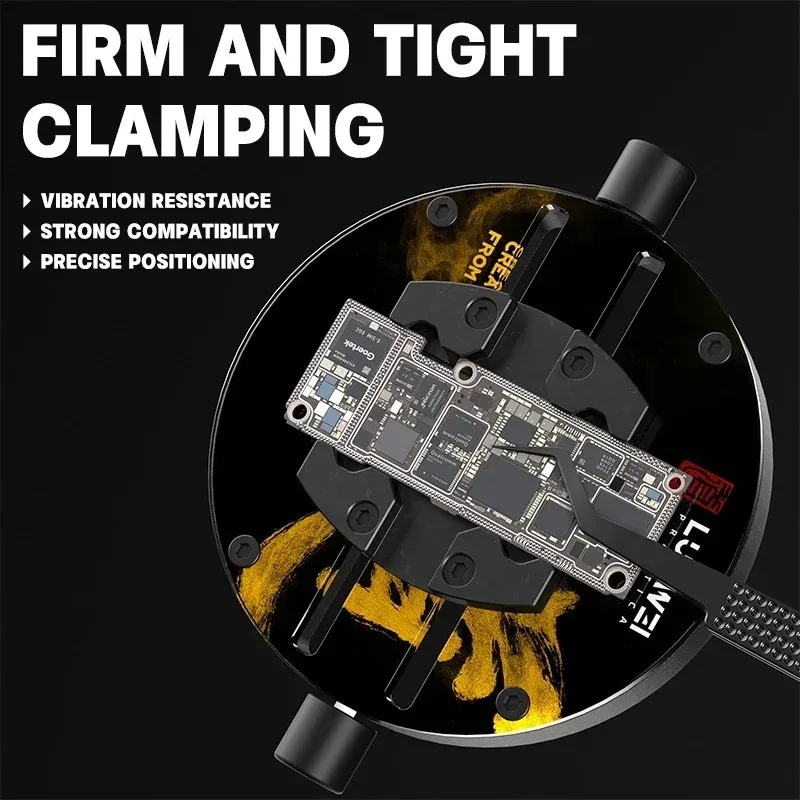 Universal Heat resistant tempered glass mobile phone repair motherboard CPU fixture for iPhone Android PCB chip soldering holder