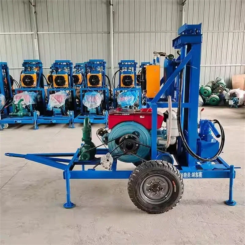 

Farmland Irrigation Deep Hole Drilling Rig Hydraulic Lifting Well Drilling Rigs Small Portable Diesel Water Well Drilling Rigs