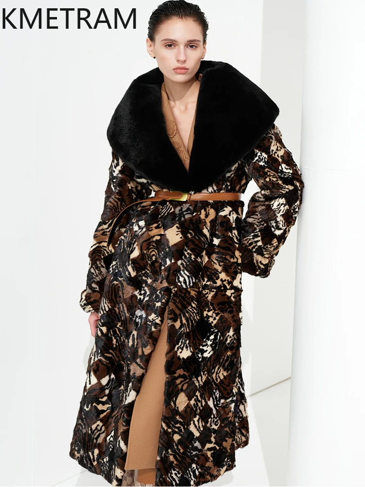 100% Natural Mink Fur Jacket Woman Old Money Style Long Real Fur Coat Luxury Winter Coats Women Clothing 2025 шуба женская