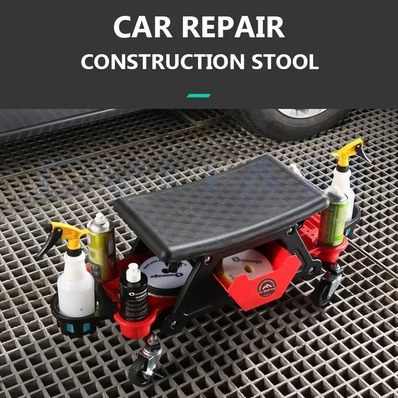 

Auto Repair Polishing Bench Car Beauty Car Washing Tools Chairs Detachable Seat Board Sliding Crawler Stool Roller Tool Bench