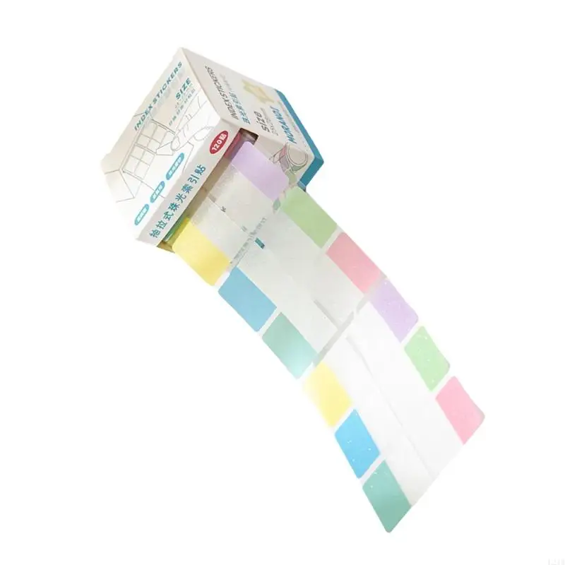 2025 120pcs Glitled Colorful Index Rótulo Adesivo Rótulo Pet