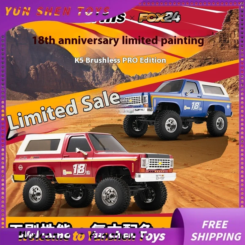 FMS fcx24 1:24 Chevrolet K5 Pro RTR Brushless Edition Limited Edition Paint Remote Control Off Road Climbing Vehicle Toy Gift