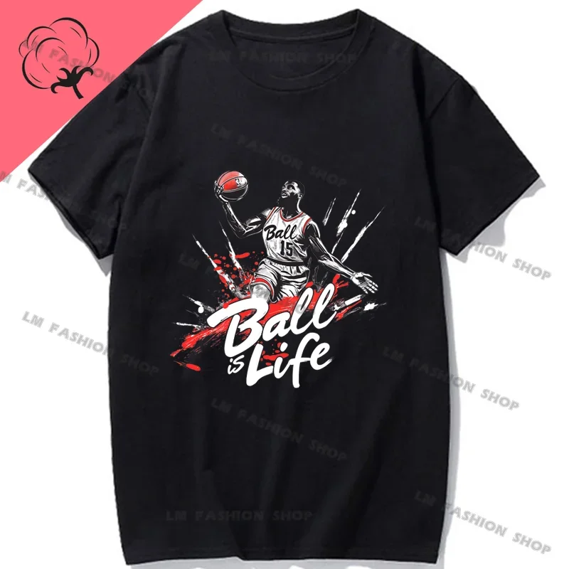 Футболка с принтом в стиле хип-хоп для мужчин и женщин, 100% хлопок