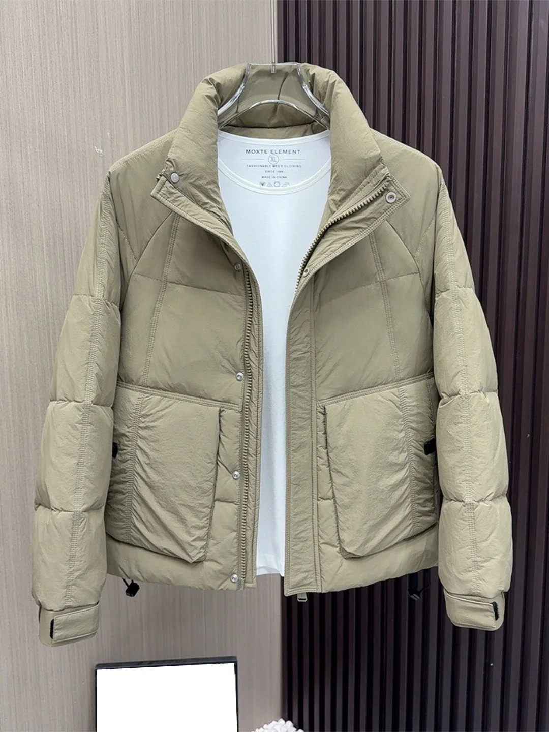 

Мужская легкая пуховая куртка American Style с большими карманами, модная, теплая, белая, для работы