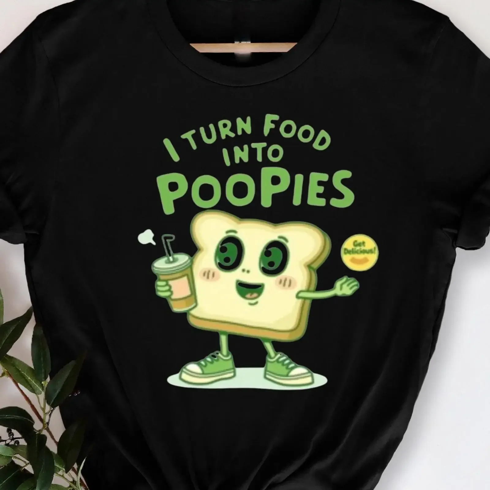 I Turn Food into Poopies Cute Toast T shirt Retro Adult Humor Meme Hilarious Poop Cheeky Funny for Adults vintage Washed homme