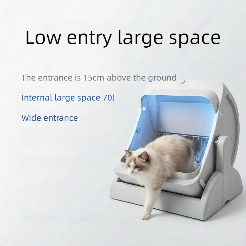 Caja de arena automática para gatos–limpieza inteligente y desodorante - imagen 3
