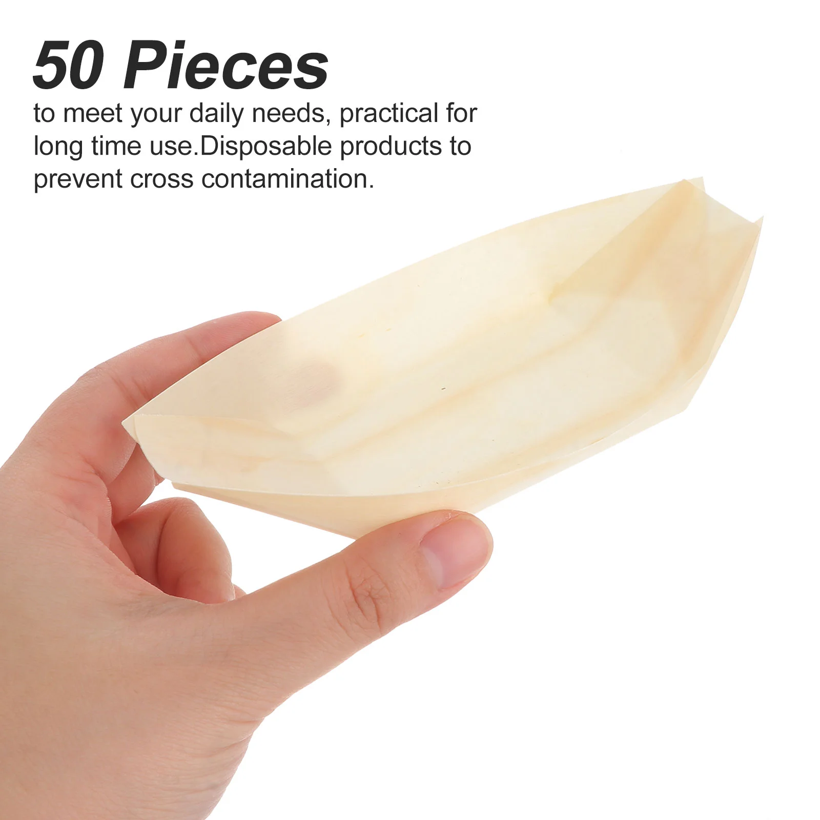 Taca do Sushi łódź do serwowania łodzi jednorazowe drewniane talerze płyta drewniana przekąska Mini pojemnik półmisek liść danie tace Sashimi Bamboo