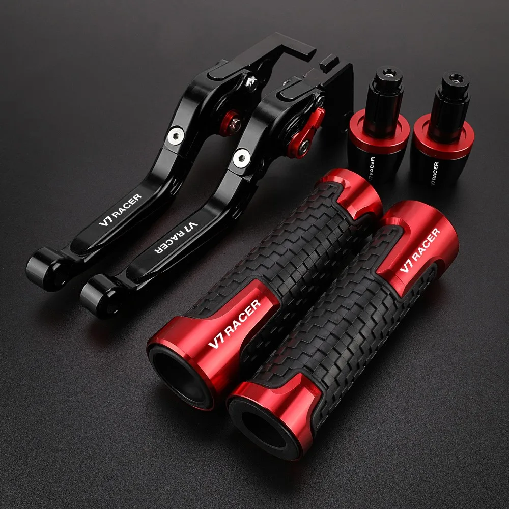

Motorcycle For MOTO GUZZI V7RaceR 2011 2012-2015 Folding Adjustable Brake Clutch Levers Handle bar grips Accessories 2014 2013