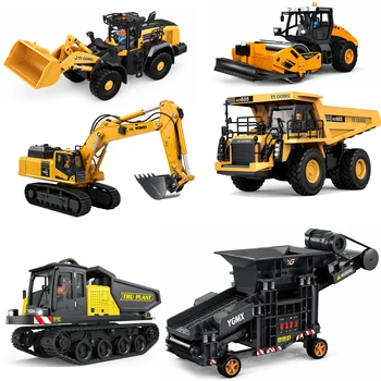 Yi Gong 1/50 Mini Remote Control Model Loader Excavator Mining Truck Sand Screener Road…