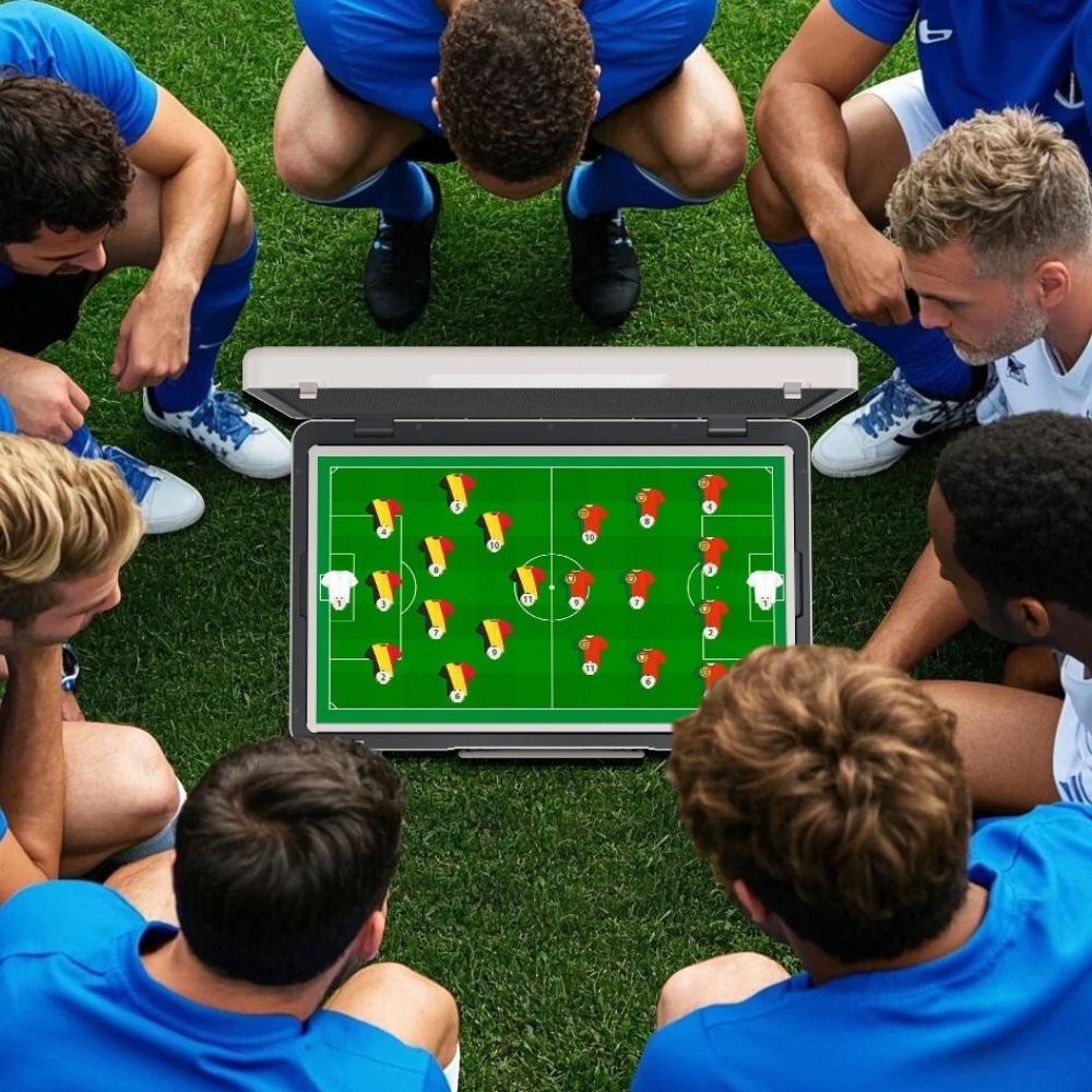 Packgo Smart Tv 27 Inches Tablet Touch Screen Android 13 1920*1080 With Watching Soccer Game Portable Suitcase Smart Display