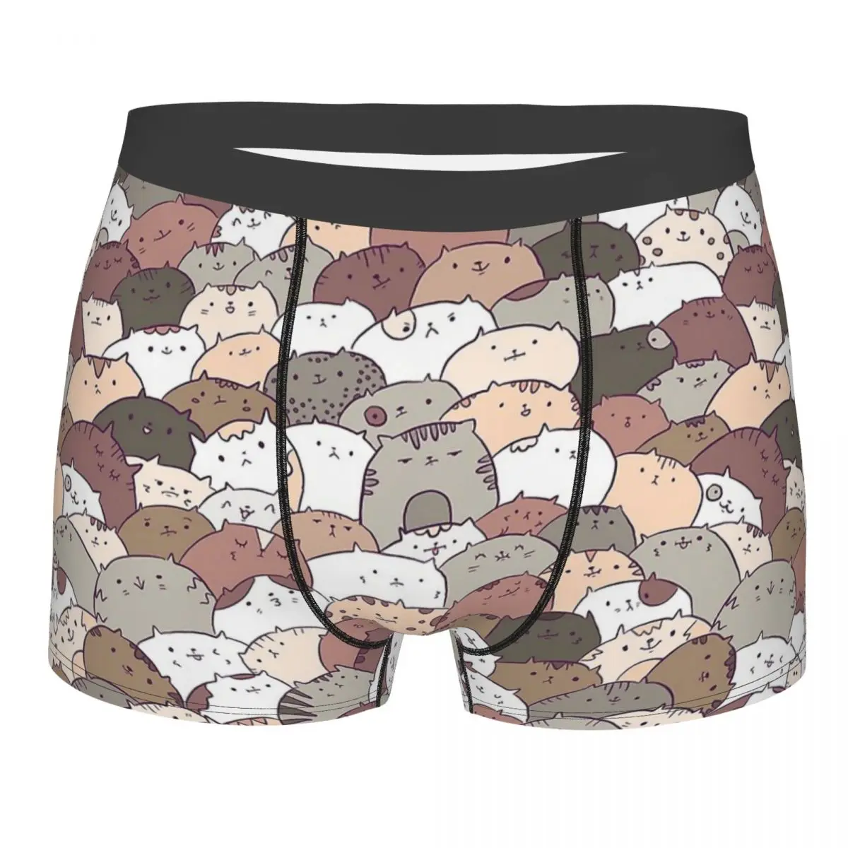 Lots Cat Cute Kawaii Animal Aniamls Underpants Cotton Panties Men\'s Underwear Print Shorts Boxer Briefs