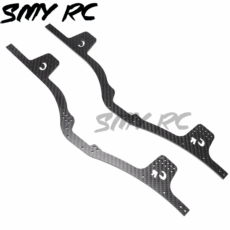 

LCG Lower Center Of Gravity Carbon Fiber Chassis Frame Rails For 1/10 RC Crawler Axial SCX10 I II III Upgrades Parts LCG Lower