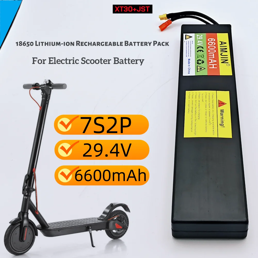 

Литий-ионный аккумулятор 29,4 В 6,6 Ач 7S2P 18650 для электрического скутера 29,4 В с BMS
