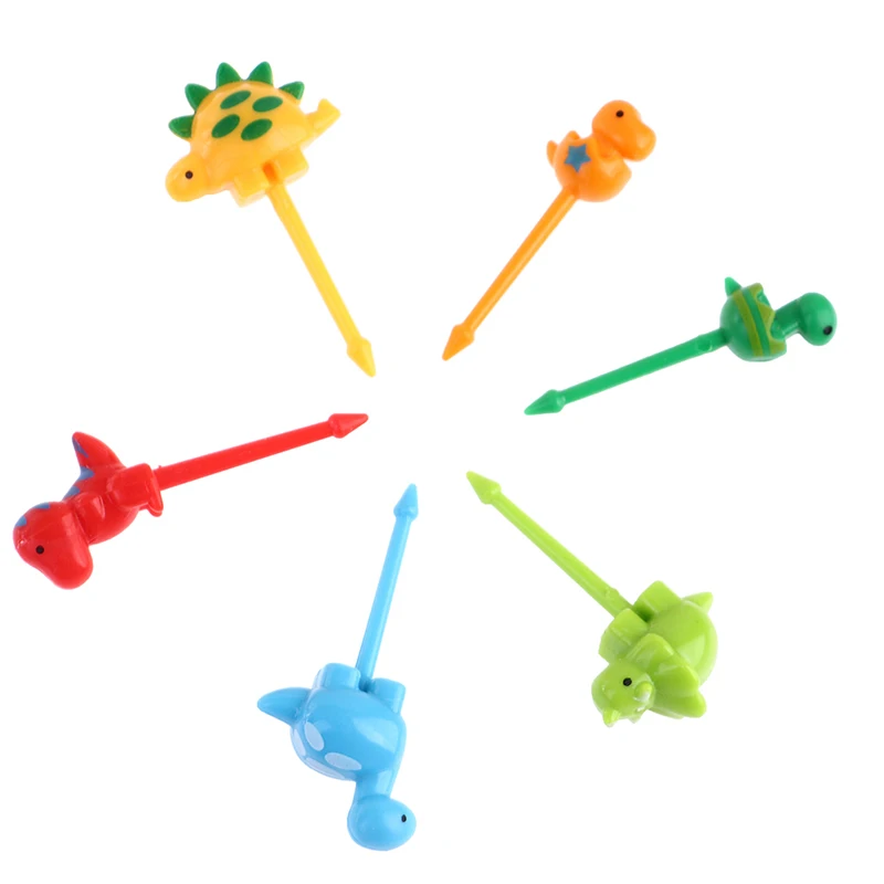 HMA9-6 Mini Spiedini Simpatico Cartone Animato Occhi Kawaii Lunch Bento Box Cibo Frutta Picks Forchetta Bastoni Buffet Sandwich Toppers Decorazioni per feste