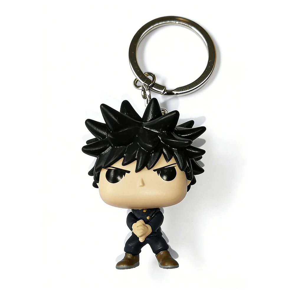 Neue Taschen-Schlüsselanhänger Jujutsu Kaisen Megumi Yuji Itadori Nobara Kugisaki Satoru Actionfiguren Sammlerstücke als Geschenke – Detail 2