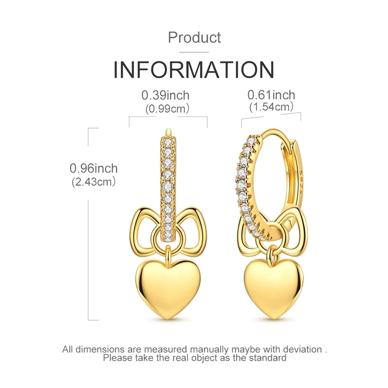 925 Sterling Silber Creolen mit baumelnden Kirsch- und Leoparden-Zirkonia-Anhängern – Schmuckgeschenk für Frauen und Teenager-Mädchen – Detail 12
