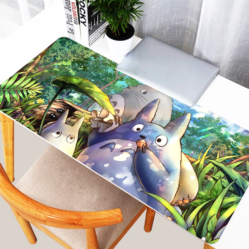 Mouse Pad PC Gaming Accessories Mousepad Laptop Kawaii Anime T-totoro Desk Mouse Mat Cartoon HD Print Keyboard Pad Cute Carpet