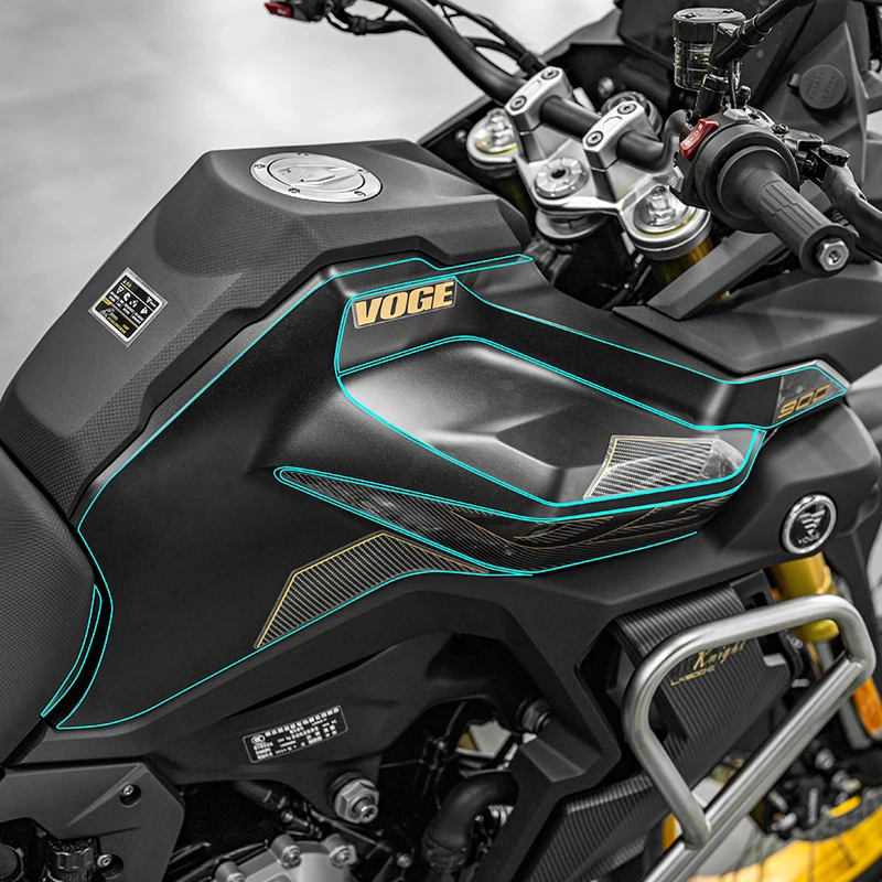 ل 2024 VOGE DS900X دراجة نارية شفافة غير مرئية فيلم مقاوم للماء Sunproof مقاومة للتآكل وزارة الدفاع جزء